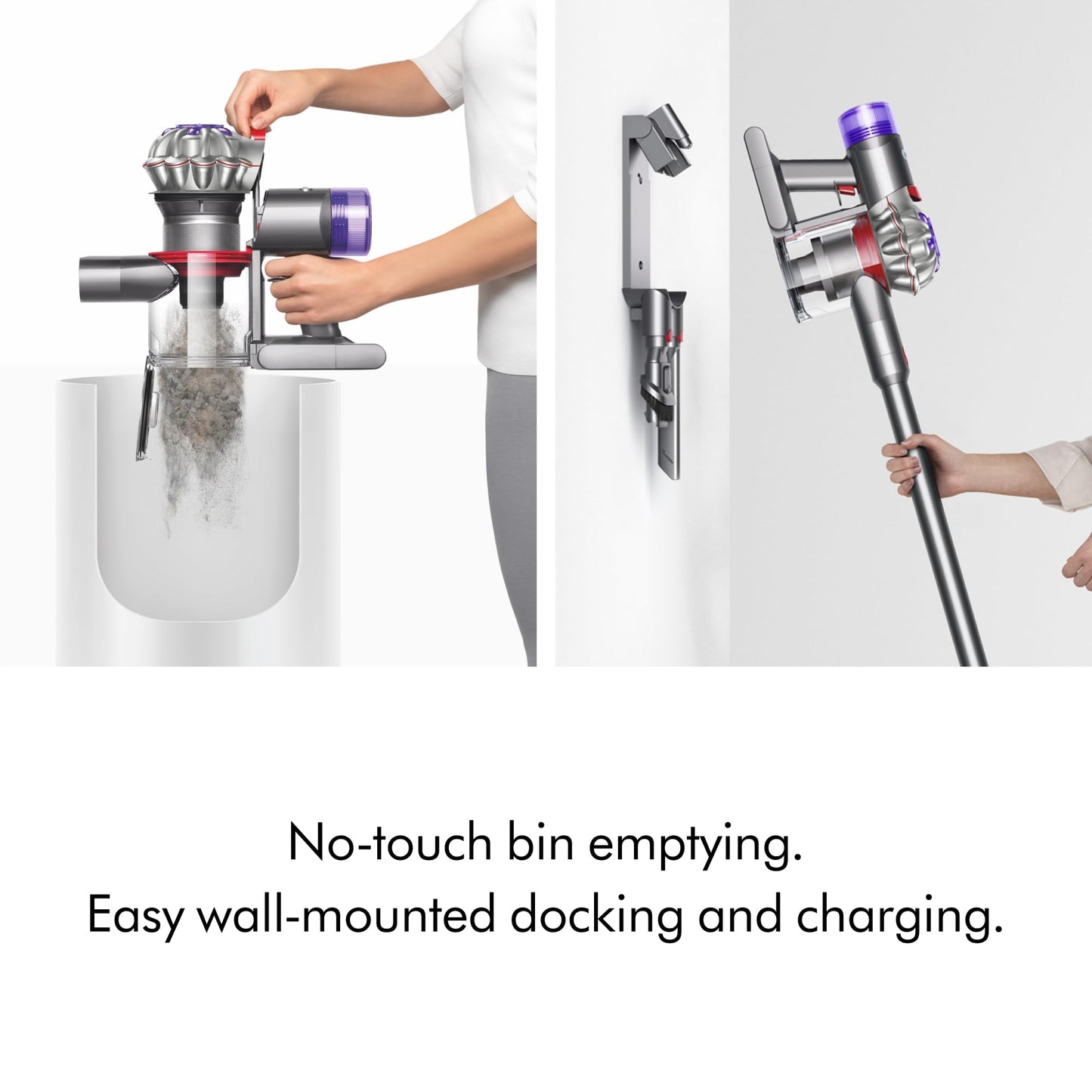 Dyson V8 Plus Cordless Vacuum, Cleans Hard Floors and Carpets, Detangles, Converts to Handheld, 115AW, 2 Power Modes, Up to 40 Minutes¹
