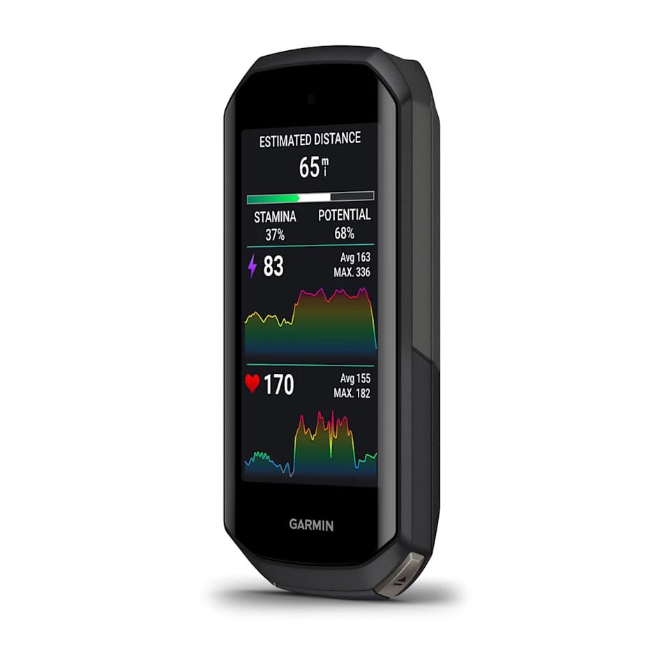 Garmin Edge 1050, Premium Bicycle Computer, Advanced Bicycle Training and Group Ride Features & Messaging, Built-in Speaker, Road Hazard Alerts Bike-Computer Bundle with Cleaning Kit + Accessories