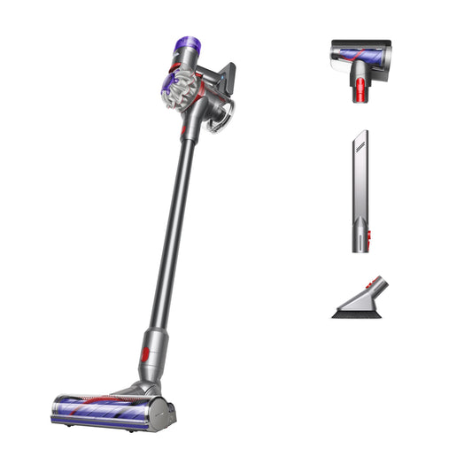 Dyson V8 Plus Cordless Vacuum, Cleans Hard Floors and Carpets, Detangles, Converts to Handheld, 115AW, 2 Power Modes, Up to 40 Minutes¹